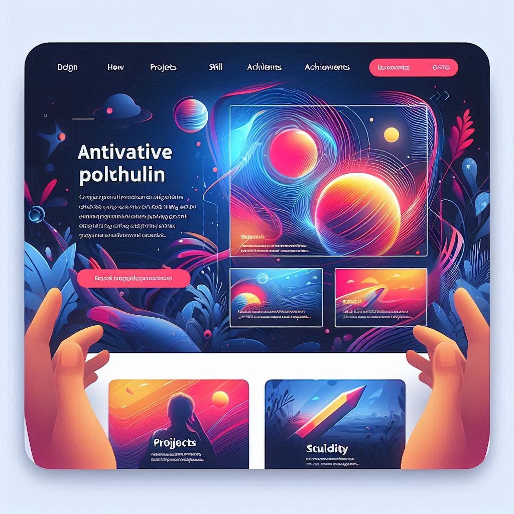 Interactive portfolio — visual case studies